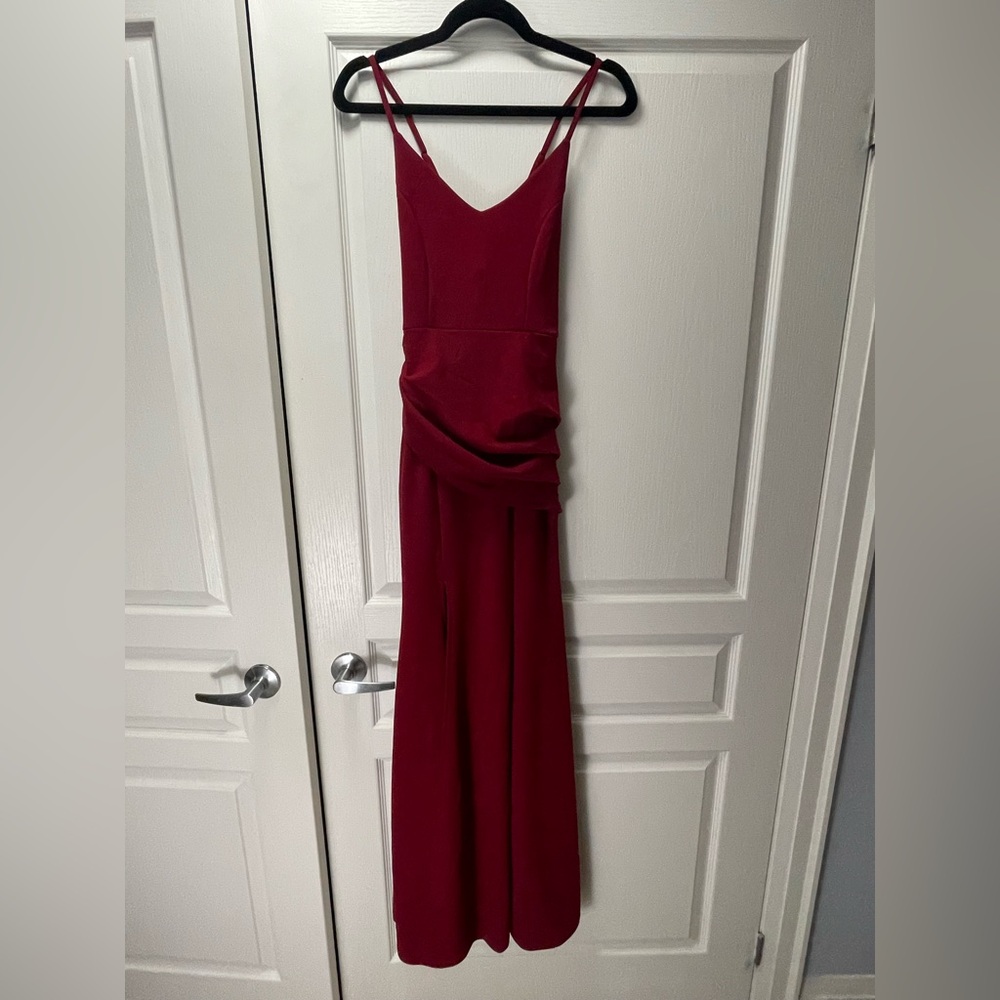 SHEIN Burgundy Dress